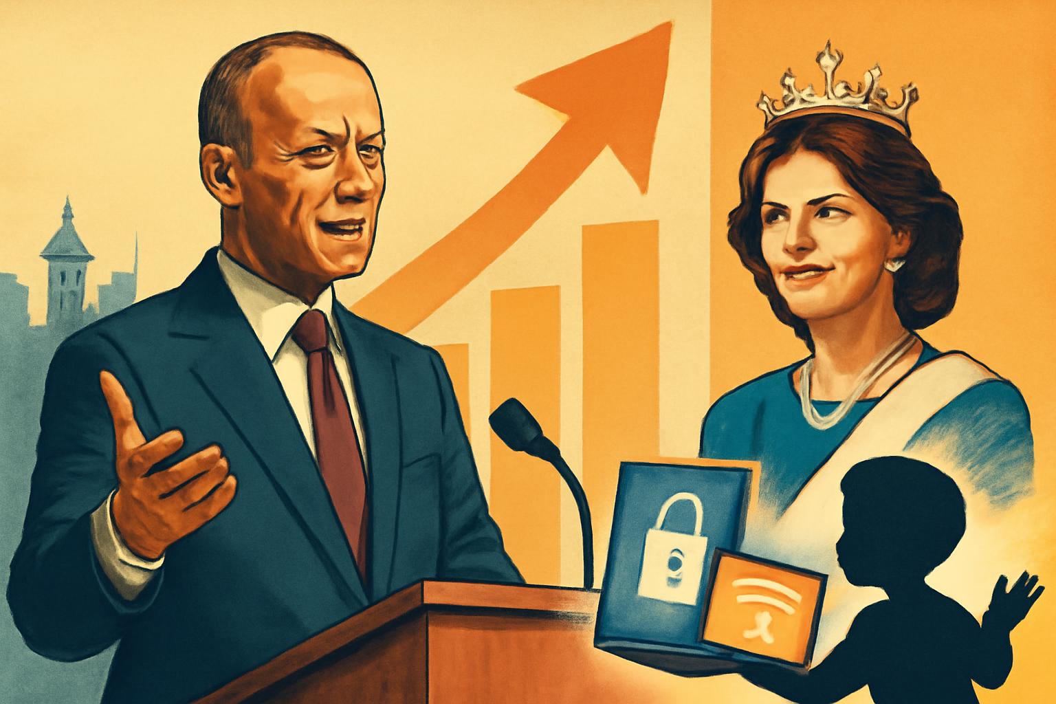 Merz: Wirtschafts- und Sicherheitswende mit stärkerem Kinderschutz; Königin Silvia geehrt 👑🌐🛡️💬