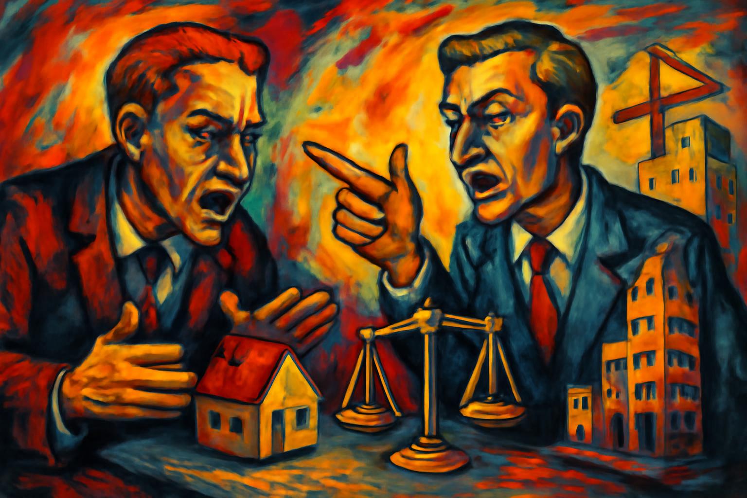 Linke fordert Mietendeckel und Strafverfolgung illegaler Mieterhöhungen; Liberale plädieren für marktwirtschaftliche Lösungen, schnelleren Neubau und Rechtsklarheit 🏠⚖️🏗️