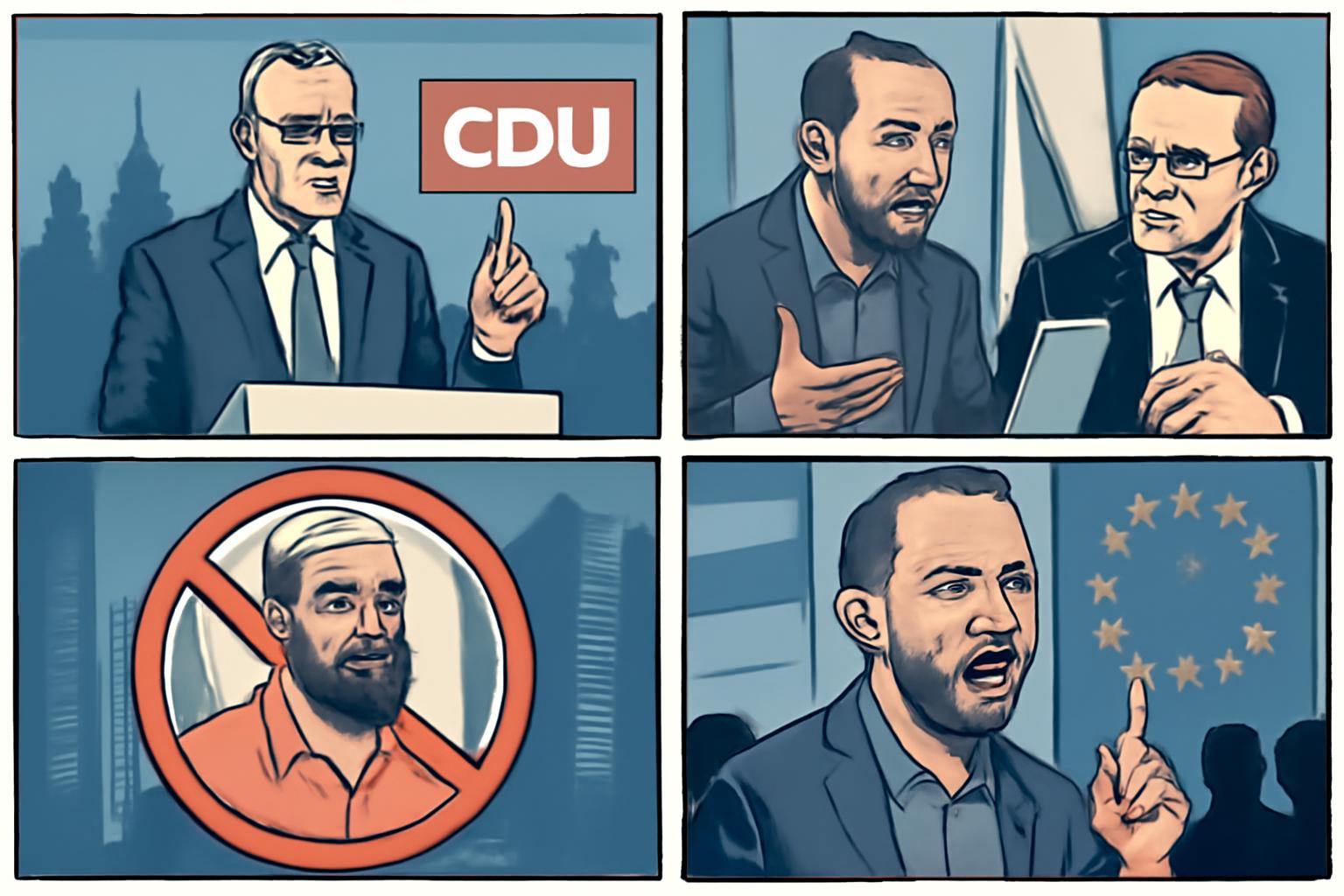 CDU: neues europäisches Selbstbewusstsein, Sicherheit, Integrationswende; klare Werte 🔒🤝