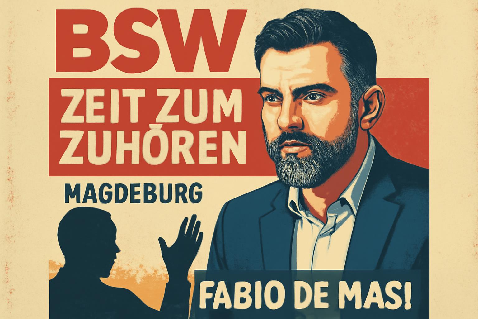 Zeit zum Zuhören: BSW-Dialog mit Fabio De Masi in Magdeburg, 11. Juli 🎤🤝