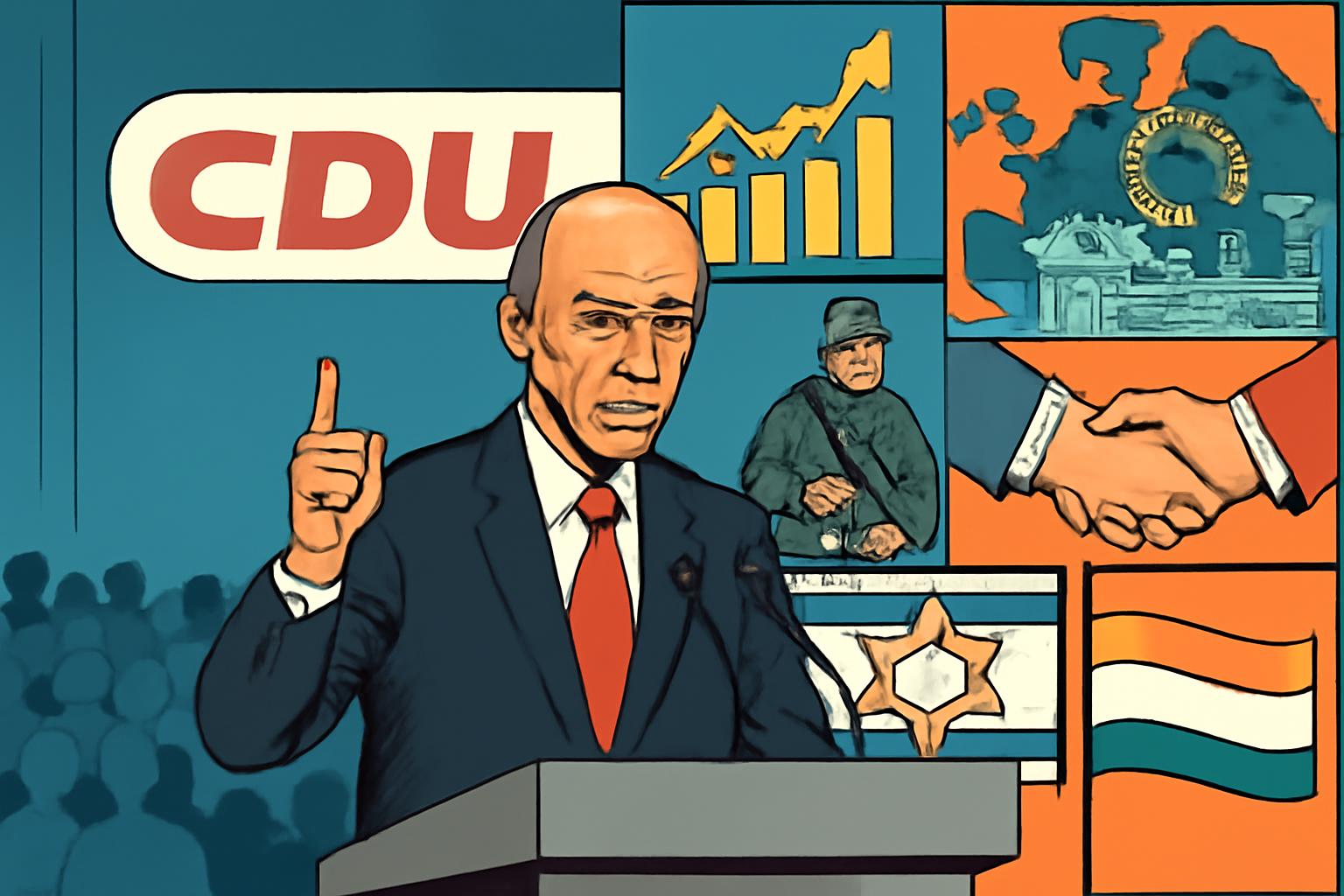 Merz skizziert CDU-Programm Wirtschaftsoffensive sichere Außenpolitik EU-Tech-Führung 🇩🇪