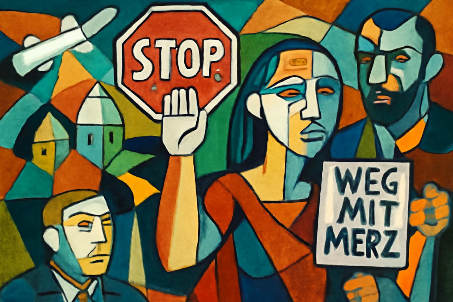 BSW fordert Luftraum-Verbot für Militäreinsätze, Dresden-Demo gegen Merz 11. Juli 🚨✊